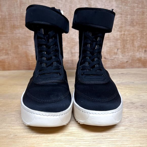 Fear of God Black Neoprene Military High Top Zippered Boots Men Size 10 US, 44 - Picture 3 of 15